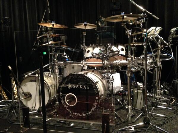 先日BIG CATでのUVERworld(@UVERworld_dR2 )、真太郎さんのドラム