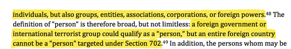 fabiochiusi's tweet image. Importante: per il #PCLOB una "persona" non può essere un intero Paese straniero