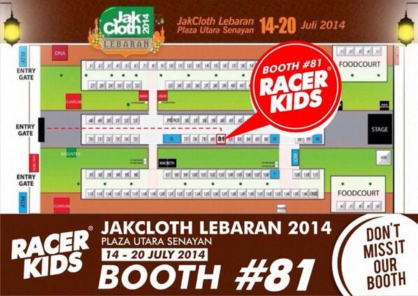 Dapet THR lgsg aja ntar habisin di @jakcloth (14-20 juli) lgsg ke booth kita ya soalnya #SpecialPrice , cek lokasi >>