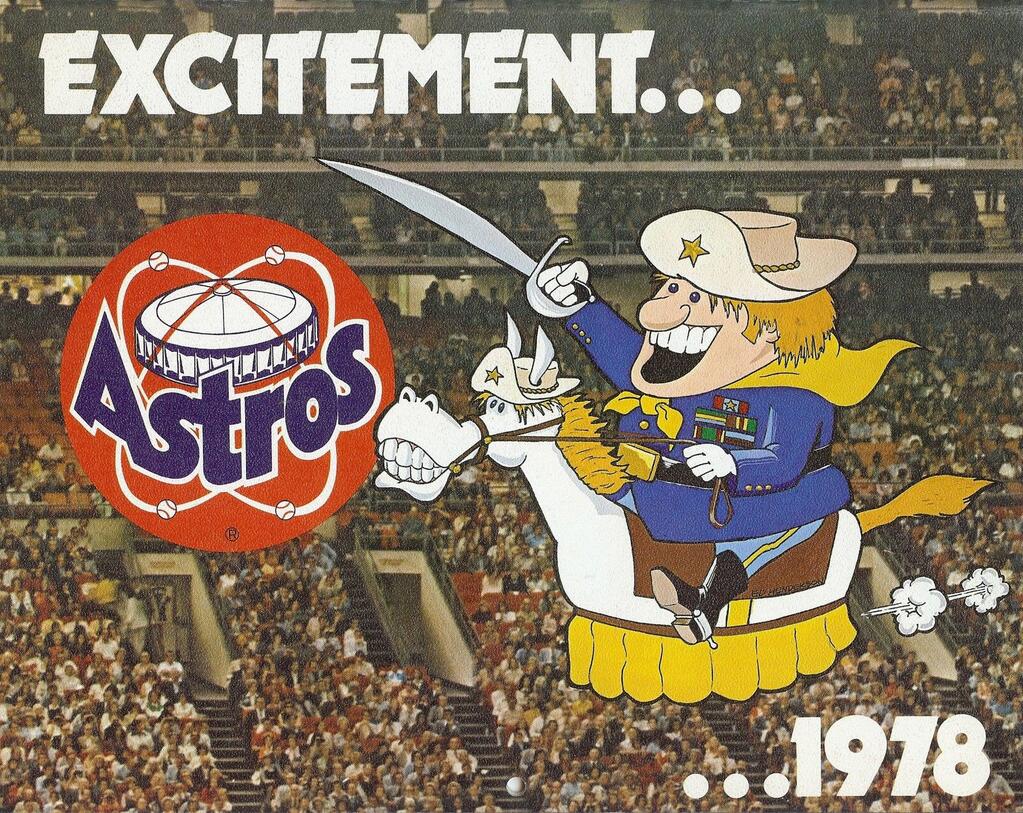 توییتر \ Todd Radom در توییتر: «Houston Astros mascot Chester Charge, 1978. http://t.co/DlvsaJoqnT»