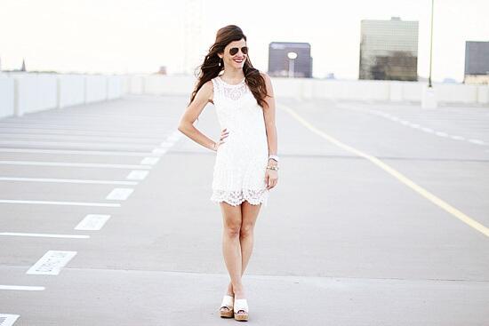 matilda frill trim lace overlay gold bead dress white Matilda Frill Trim Lace Overlay Gold Bead Dress Blush main image 1