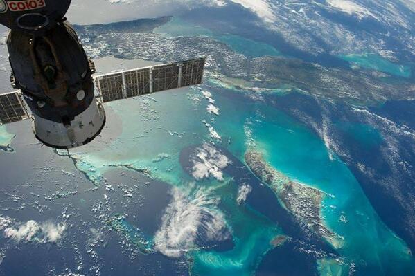Cuba y las Bahamas fotografiadas desde el espacio.
©NASA