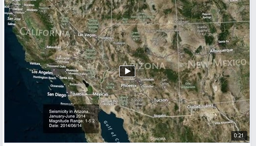 AZGeology's tweet photo. Arizona Earthquakes 2014 - The Movie (20 seconds). #ArizonaExperience https://t.co/advoLa30LX http://t.co/fThhqbmJLg