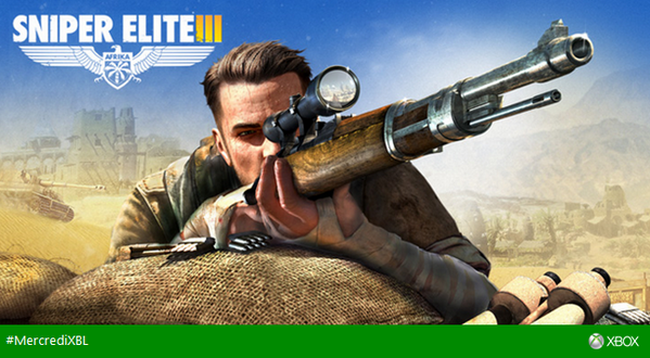 XboxFR's tweet photo. #RT et #Follow pour tenter de gagner l'un des 2 jeux #SniperElite3 sur #XboxOne http://t.co/1auz4AABG9 #MercrediXBL http://t.co/UcTXWYD32T