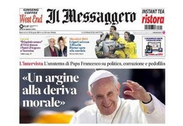 Full English Text of Pope Francis' Interview With 'Il Messaggero' zenit.org/en/articles/fu…