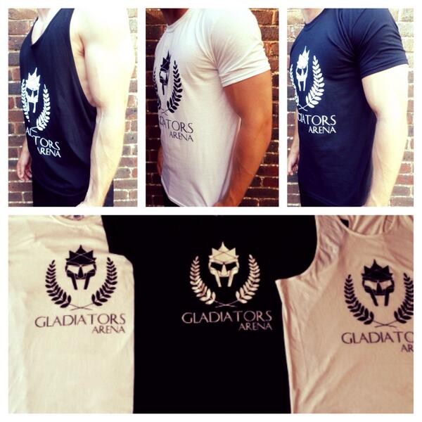 GladiatorsArena's tweet photo. 💥COMP TIME💥 Want to be the 1st to own a Gladiators Arena top? Must RT and FOLLOW, 250 RT's &amp; we'll choose a winner 💪 http://t.co/ypwPm2X3Ad