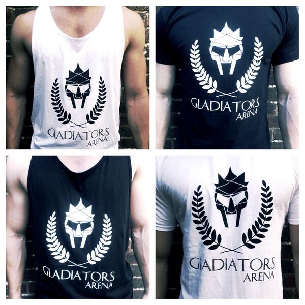 GladiatorsArena's tweet photo. 💥COMP TIME💥 Want to be the 1st to own a Gladiators Arena top? Must RT and FOLLOW, 250 RT's &amp; we'll choose a winner 💪 http://t.co/ypwPm2X3Ad