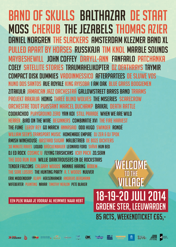 Oeps… We kondigden 85 acts aan, maar dit zijn er wat meer. Hope you don't mind! Kaarten al binnen? #wttv14
