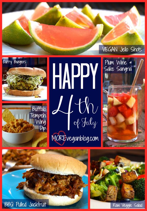 MOREVeganBlog's tweet photo. What yummy #vegan #July4th treats will you be making on Friday?  Yey 'Merica! http://t.co/dxBI0M5WFG