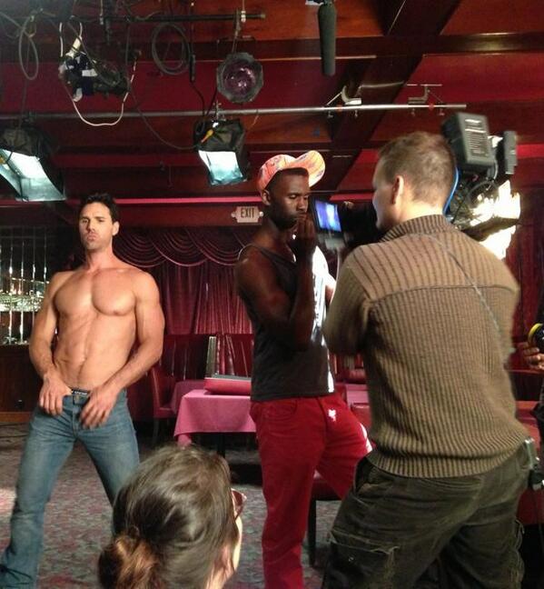 WITW_TheMusical's tweet image. Behind The Scenes-KC Morgan(Beau) and Sean Samuels(Brian) in AMERICAS STRIP SEARCH in @WITW_TheMusical #riiff #cenflo