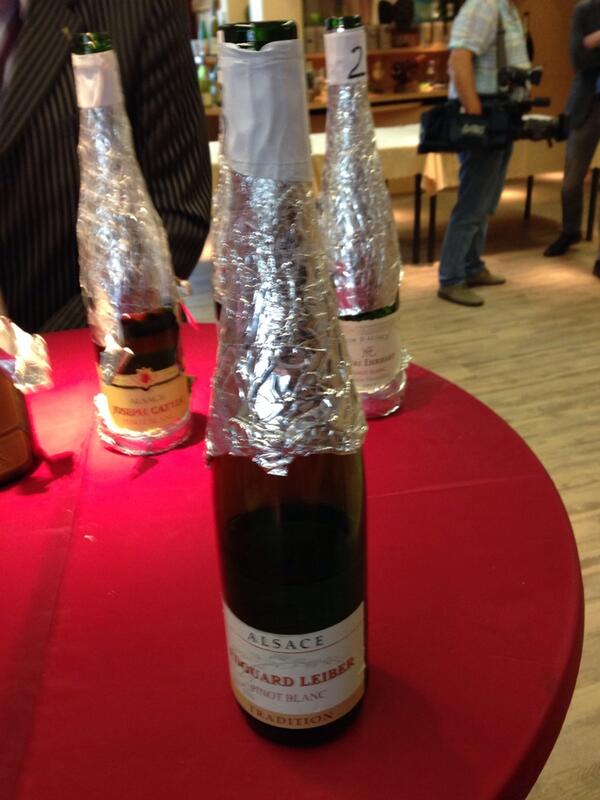 En de winnaar is Leiber, topper uit de Elzas. Smakelijke combinatie met mosselen uit Mosselstad 1, Philippine.