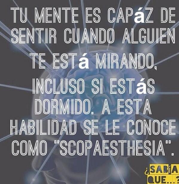 sabiastuque_'s tweet photo. Tu mente es capaz de sentir cuando alguien te esta mirado... #SabiasQue http://t.co/iZM3SzGRvy
