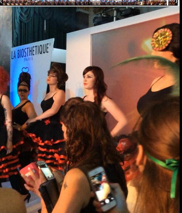 Charlotte's model Ellen on stage!