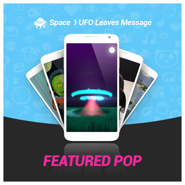 WeArePops's tweet photo. Today is World UFO Day, the perfect chance to try out our "UFO Leaves Message" pop. http://t.co/bpgaOjEbps