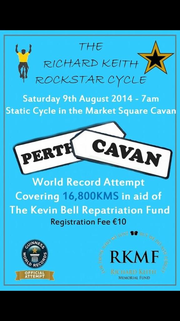 RKMF1's tweet photo. 5 week count down to Rockstar Cycle Perth to Cavan iregistration page coming soon #awareness #raisingfunds @KBRT2013 http://t.co/yYanRTR5Jd