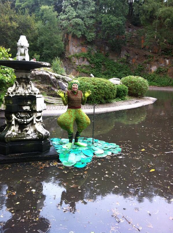 It's all glamour here as the rain starts <a href="/TheDukesTheatre/">The Dukes Lancaster</a>