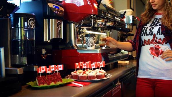 Cafe_Mat's tweet image. Had such a great time celebrating yesterday! #CanadaDay2014 #coffeetime #Sooke #redandwhite #omnomnom  #TheMat