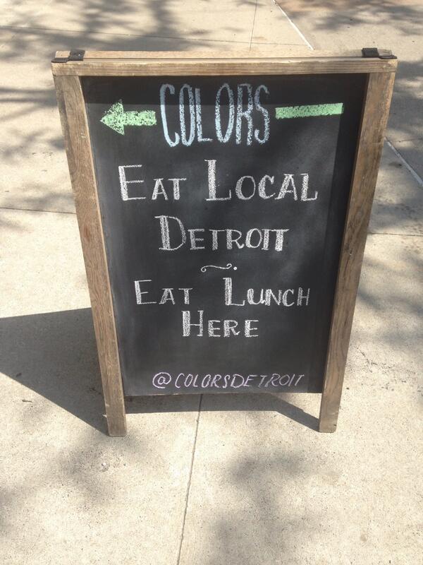 ColorsDetroit's tweet image. Open for #lunch #downtowndetroit until 3pm. See you here!