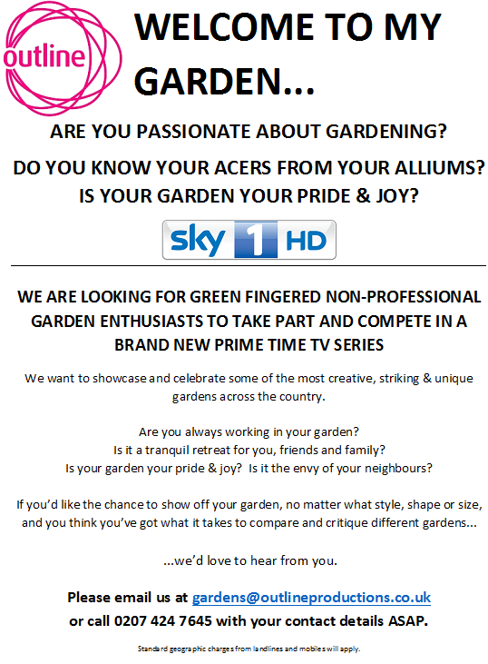 FarrahSolim's tweet photo. @CriticalMassEDI Pls RT. We're looking for keen gardeners and ecologically aware individuals for new series http://t.co/1GiSwQgpGU