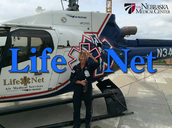 NebraskaMed's tweet image. Kudos to Karen! She joined #LifeNet's NICU transport team in 2003. This week, she hung up the flight suit.