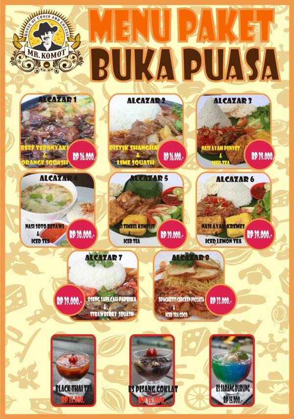 Buka puasa di @mr_komot emang ngga pake mahal! Kamu bisa bebas pilih-pilih menu kesukaanmu disini  ^_^