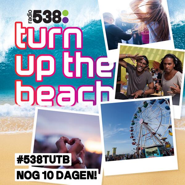 538's tweet image. Zien we je zaterdag 12 juli op het strand!? Koop je #538TUTB tickets voor €25,- via 538.to/1o94uyx #538zomer