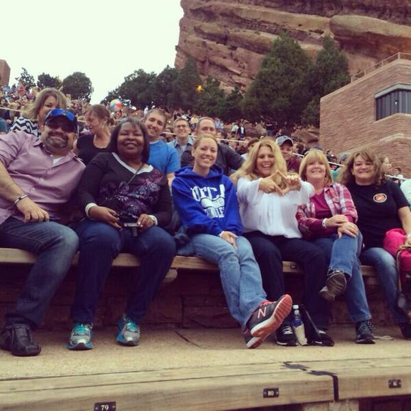 Check out these DECA advisors at the Red Rocks Amphitheater for DECA's BYCTL institute! #decapls #summerofdeca