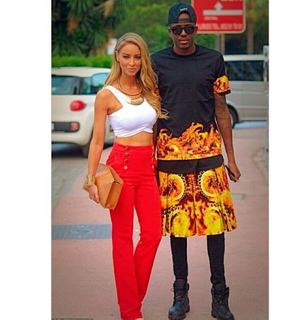Recoverclo's tweet photo. @VasJMorgan rocking the Givenchy Long Tee with @LaurenPope 🔥 http://t.co/BGwmGOQvkJ