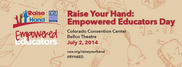 massteacher's tweet image. Watch NEA&apos;s #TEACHTalks live at 3:45 pm today, gpsnetwork.org/welcome/ra2014 &amp;amp; check out massteacher.org/edtalks.  #ryh4ed