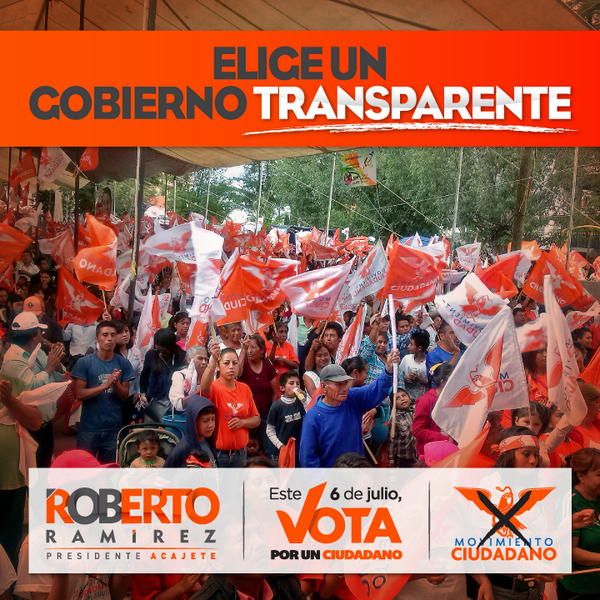 RobertoRamCer's tweet photo. Llegó la hora de elegir un gobierno transparente. Los ciudadanos libres mejoraremos la calidad de vida del municipio. http://t.co/9kMiwESo0G