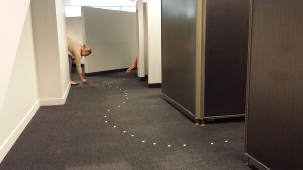 The_Lucky_13's tweet image. Five weeks in and still getting lost. #internproblems #InternOlympics #breadcrumbs #needamap