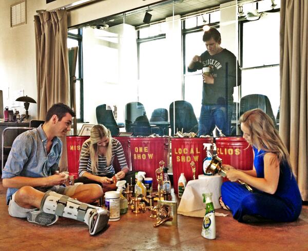 huntadkins's tweet image. Only two brief hours of creative director mentorship every morning. #internproblems @The_Lucky_13 #internolympics