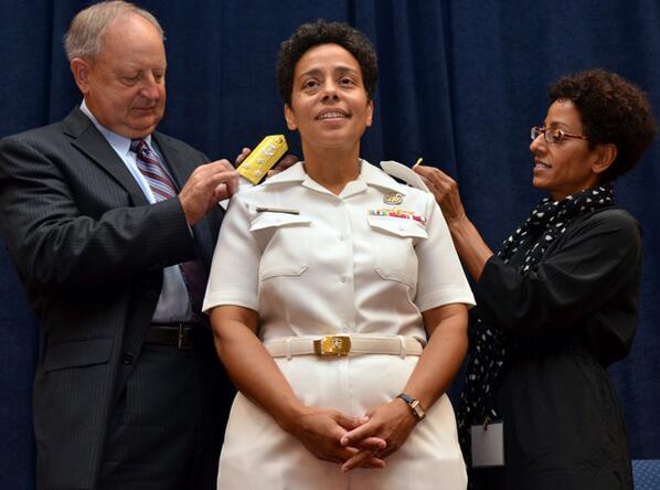 thecrisismag's tweet photo. #MichelleHoward became the first female 4-star admiral in the Navy’s 236-yr history. http://t.co/vVuFoXevB4 http://t.co/D4bRFhkRmx