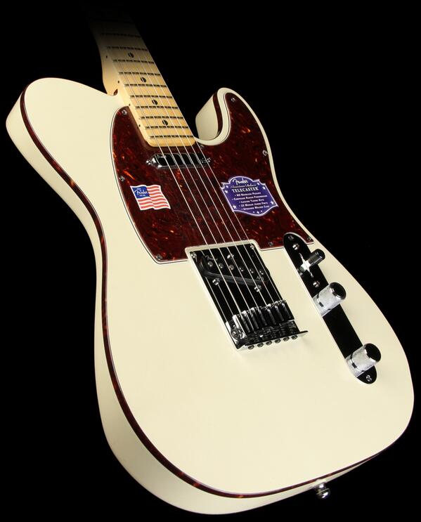 SixStringVai's tweet image. Fender American Deluxe Telecaster Electric Guitar Olympic Pearl