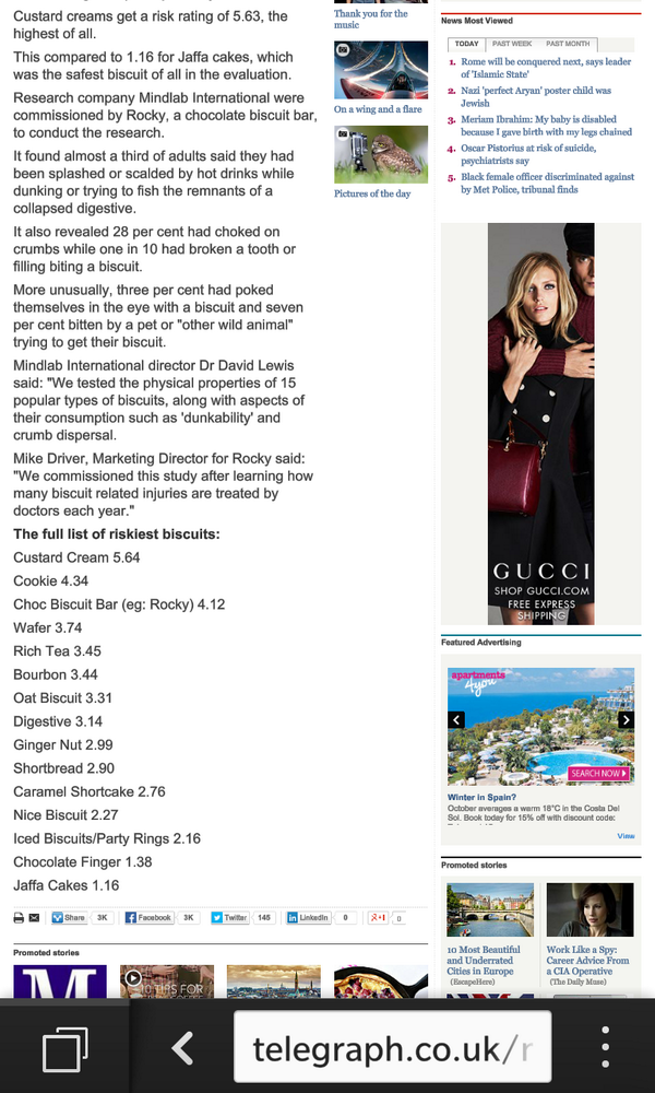 digestalife's tweet photo. Our official danger record by the guardian so must be fact http://t.co/wW0I2Iigyt