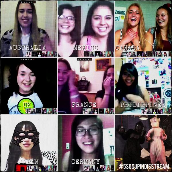 if ya missed it yday we did a Google hangout & had eight fans on with us 😁 youtu.be/bRtucD83_dA #5sosupindisstream