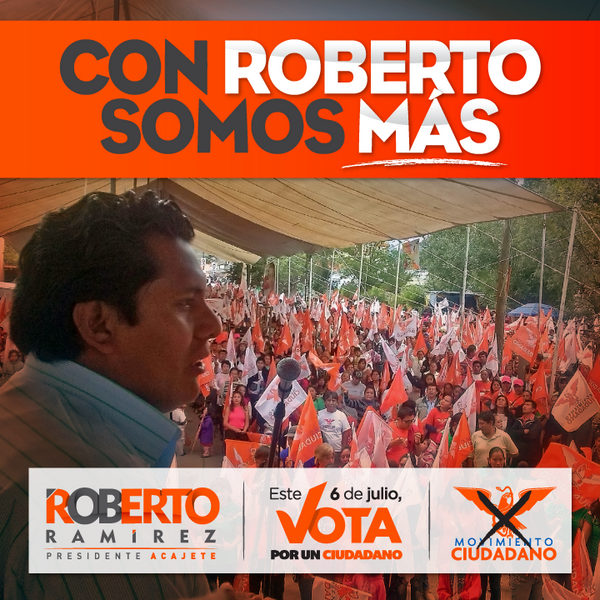 RobertoRamCer's tweet photo. Con tu voto seremos más ciudadanos libres dispuestos a luchar para construir un #Acajete mejor. #RecuperemosAcajete http://t.co/8Rxhk2KvGR