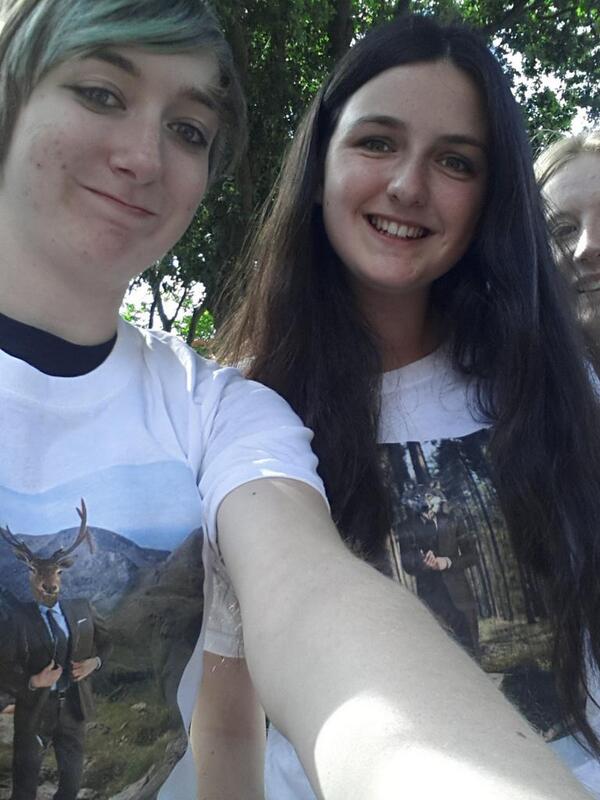 Thanks for the free tshirts at #newblood today - we love them! <a href="/creativepickles/">PICKLES + PICKLES</a> #dandad