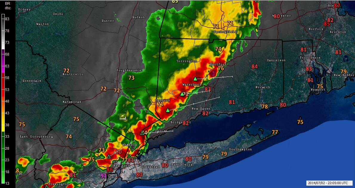 Weather in Connecticut (Brookfield, Orange earthquake, 2014, home