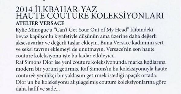 Ben kylie desem de Versace'nin bu koleksiyon icin ilham kaynagi Grace Jones