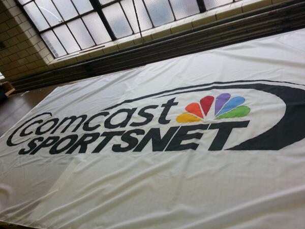 Nice custom flag for @CSNPhilly 6 x 10 ft. Thanks for the order! @comcast @Comcastdreambig @ComcastNetworks @CSNNW