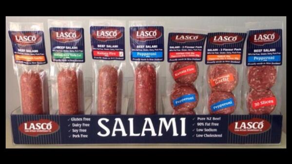 LASCoSalami's tweet photo. LASCoSalami you will find us in new world , pak n save , four square , raeward fresh , fresh choice and super value. http://t.co/TnrVTsXRv1