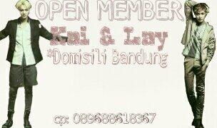 @mazizahL [HELP RT] openmember namja/yeoja posisi KAI&amp;LAY domisili BANDUNG.. minat? Mention:)