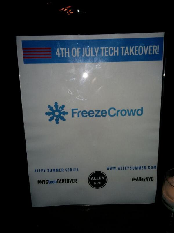 ericleebow's tweet photo. Promoting http://t.co/GjpRt87Jca at the #NYCTechTakeover @AlleyNYC we're a sponsor tonight #college students are here http://t.co/A86YOQ2avE