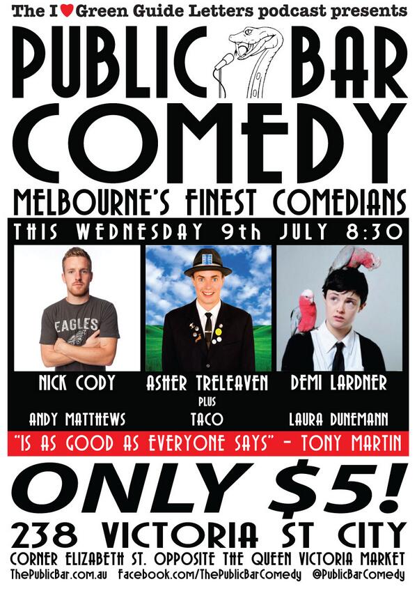 PublicBarComedy's tweet photo. Brace yourself for the return of @TheNickCody to @ThePublicBar next Wed! http://t.co/xUfhmtBORs