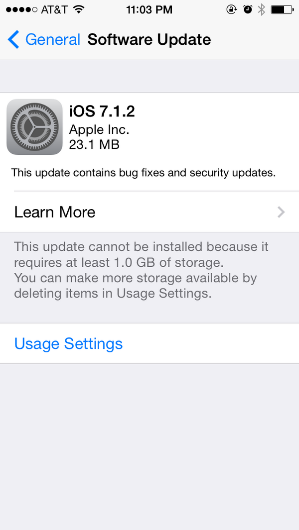 pmungse's tweet image. Why does 23mb install requires 1gb of free space? #hardcoding