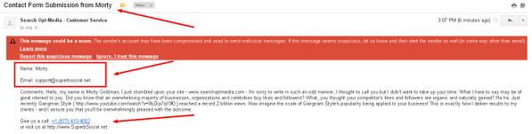 garyshack's tweet image. Beware of this email. #spamattack