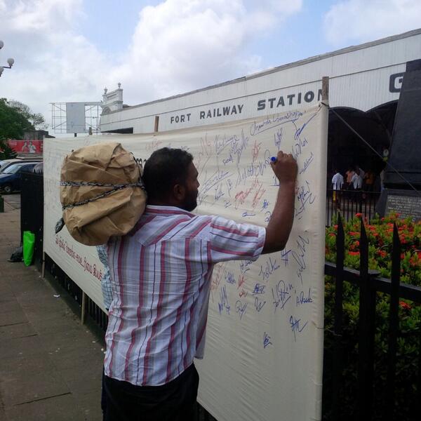 Camp4justice's tweet photo. People from different walks of life sign up against violence against minorities http://t.co/gLO9tKvbsG