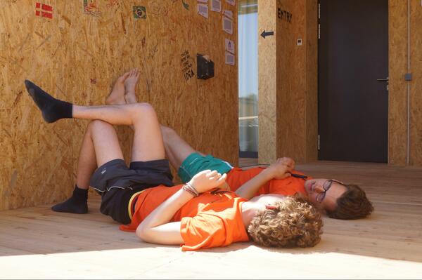 chillin' like a villain... or just like two laid-back dudes. #sde2014