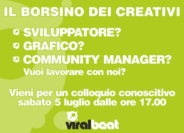 Viralbeat's tweet image. Siete sviluppatori? Grafici? Community Manager? Venite a trovarci sabato 5 luglio alla #battle14 di @ninjamarketing!